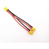 2pcs XT30 Parallel Battery Connector 2-Male to 1-Female Adapter Cable