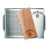 Jim Beam Cedar Plank Grill Topper Set Silver Accessory JB0162