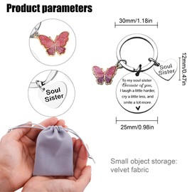 Keyring Gift for Friends, Birthday, Original Gift Ideas for Friends, Gift for Best Friend, Gift for Women, Birthday, Gift for Friendship, Colleague, Gift, multicoloured