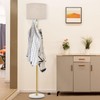 Giantex Floor Lamp with Coat Rack, 63" Tall Floor Lamp