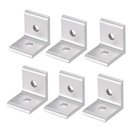 sourcing map Inside Corner Bracket for 3030 Series Aluminum Extrusion Profile, 6 Pcs