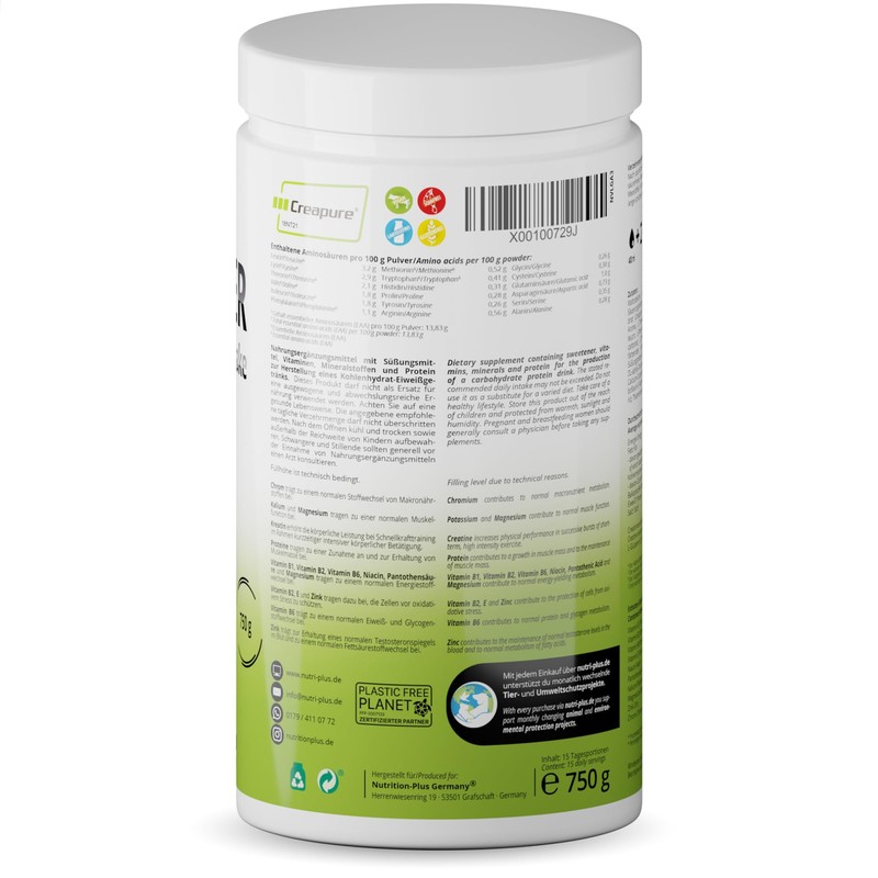 POST-WORKOUT-ake V-LOADER - Muscle Building and Bodybuilding - 750 g