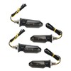 4Pcs Motorcycle LED Turn Signal Lights Mini Front Rear Indicator