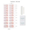 Semi Cured Gel Strips Nail Art Sticker Wrap Glitter