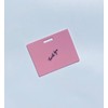Horizontal Erasable Badge:_Pink