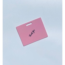 Horizontal Erasable Badge:_Pink