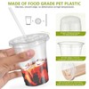 KISEER 60 Pack 16 oz Clear Plastic Cups Disposable Iced
