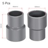TOP-VIGOR 5Pcs PVC DWV Reducing Coupling, 20mm x 25mm Socket