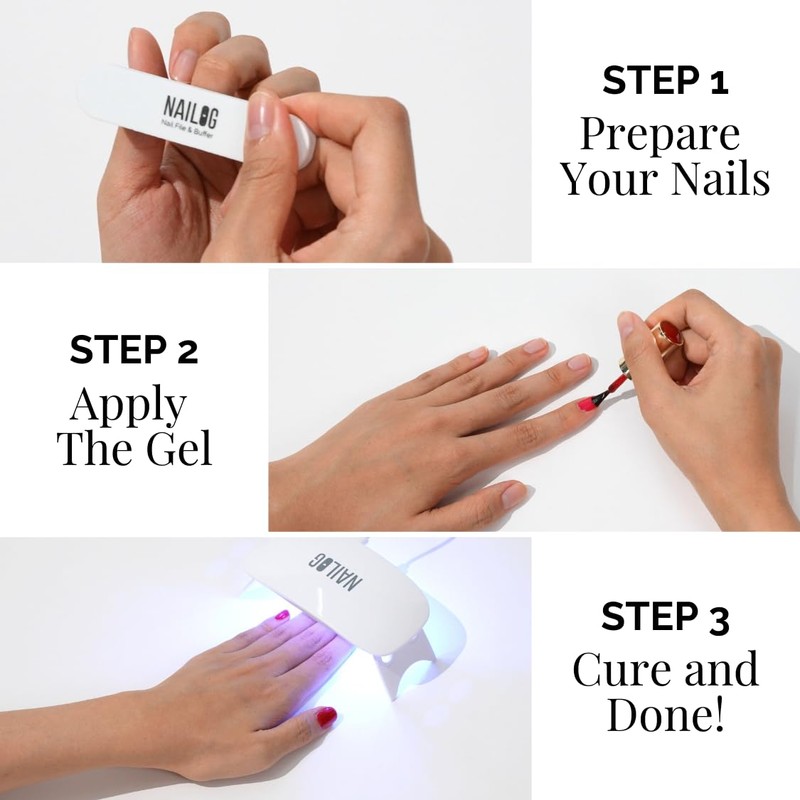 NAILOG Gel Nail Polish 12ml Top Coat Color Gel Base
