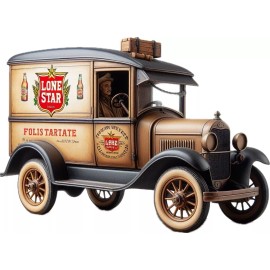 LoneStar Lone Star Delivery Truck Sticker Vinyl Classic Retro Vintage Beer 3”