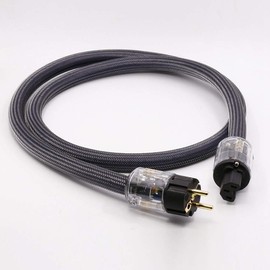 JJmooer Pure Copper with Shielded HiFi Power Cable, Professional Audio Cable, Power Cord Black