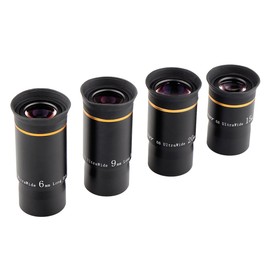 SVBONY Telescope Eyepiece Fully Mutil Coated 1.25 inches Telescope Lens 6mm 9mm 15mm 20mm Eyepiece Kit 66 Degree Ultra Wide Angle HD Eyepiece Set