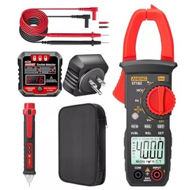 Kit Multímetro 4 in 1 con Pinza, Detector Voltaje y Probador Tomacorriente