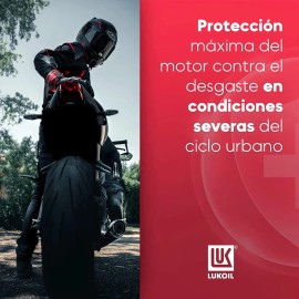 Aceite Sintético De Motocicleta Lukoil Moto 4t Sae 15w-50 1l