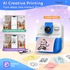 Kids Instant Print Camera with App & Bluetooth, Mini Printer