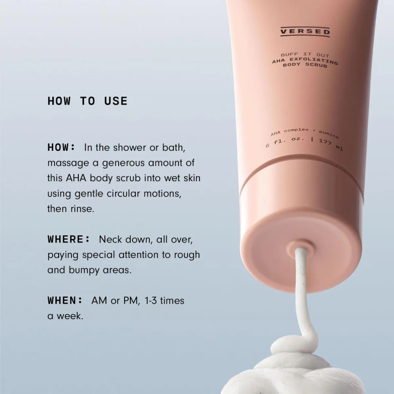 Exfoliante Corporal Y Mascarilla Versed Buff It Out Aha -