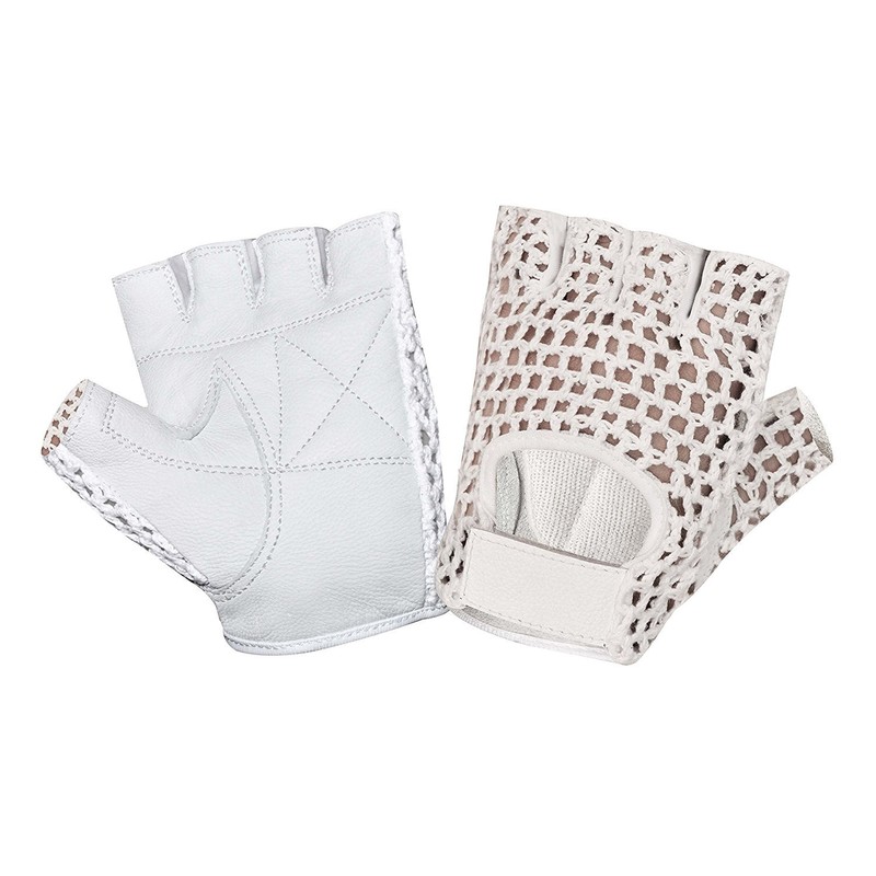 Kango Fitness MESH Leather Fingerless Weight Lifting Exercise Gym Wheelchair