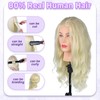 Firstwon Mannequin Head Human Hair- Cosmetology Manikin Doll Head with