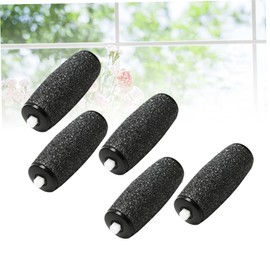 BIUDECO 12PCS Extra Coarse Replacement Roller Heads for Electronic Foot File Washable Accessory for Smooth Feet Blue Black