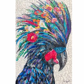 Twigg Puzzle Wooden Jigsaw Puzzle 389 Piece - Black Cockatoo
