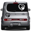 Paw Print Sticker Vinyl Decal Car Window Bumper Heart Love
