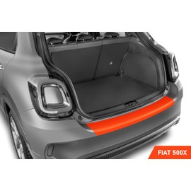 Luxshield Boot Sill Protector Film for Fiat 500X 334 I 2018-2025 - Bumper Protection, Scratch Protection, Paint Protection Film - Transparent