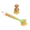 Bamboo Naturals Greenery Mini Scrub Brush & Dish Brush 2PC