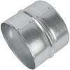 5'' Inch Galvanised Steel - Metal Duct Connector, Straight Pipe