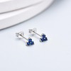 JOPLY Silver Stud Earrings for Women, 3 Pairs 925 Sterling