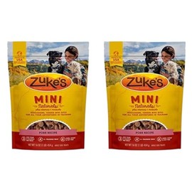 Zuke's Mini Naturals Training Dog Treats Pork Recipe, 16 Ounce (Pack of 2)