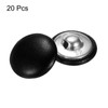 sourcing map 20pcs Leather Covered Button 20mm Metal Round Sewing
