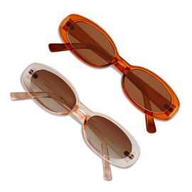 VANLINKER 90s Sunglasses Women Men Polarized Retro Oval Sunglasses Y2K VL9580