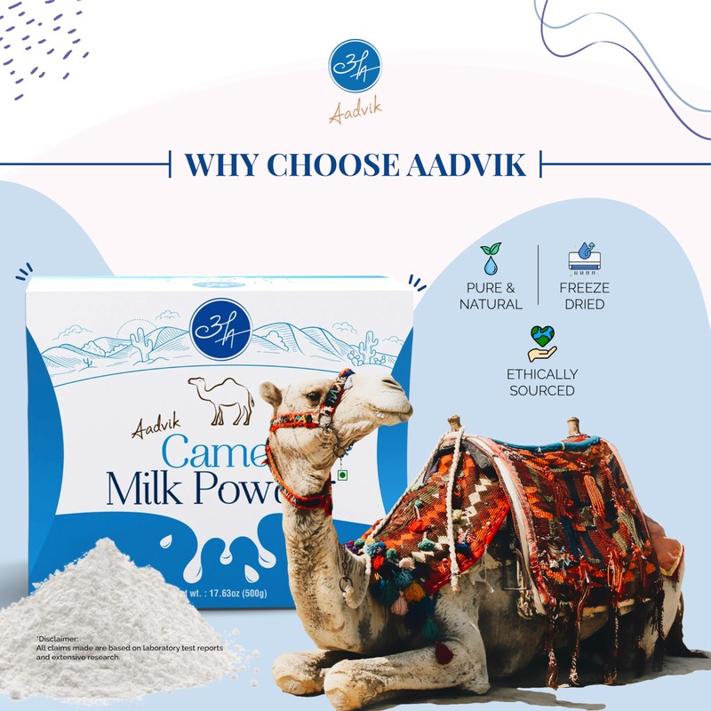 Aadvik Freeze Dried Camel Milk Powder | Pasture Grazed |