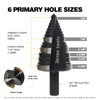 Jerax tools 1/4 to 1-3/8 Inch Step Drill Bit Straight