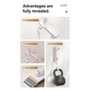 Self-Adhesive Wall Hooks, Pink, ABS Material, No-Hole Design, Waterproof Utility