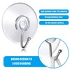 Suction Cup Hooks, Pack of 24 Clear Hooks, Suction Hooks,