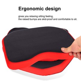 Sharainn Kayak Seat Cushion, Thickening Soft Kayak Canoe Fishing Boat Seat Cushion Accessories Fishing Boat Seat Cushion with Four Suction Cups (Black)
