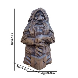 YuanDan Norse Gods Statues Odin Thor Viking Statue Resin Craft Ornaments for Home Outdoor Garden Decor