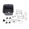 CUBELLIN Floor Mop Sink Plastic Utility Sink with One-Touch Drain