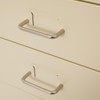 FTUREPAC 6 Drawer File Cabinet with Lock, Beige Vertical Filing