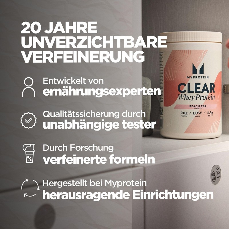 Myprotein Clear Whey Isolate Protein Powder | Peach Tea -