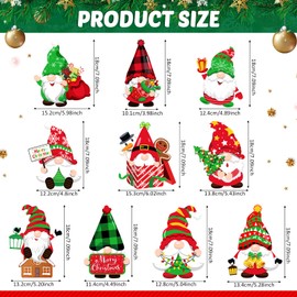 30 Pieces Christmas Swirl Decoration Gnomes Hanging Swirl, Xmas Holiday Birthday Party Decoration for Christmas Home Party Outdoor Indoor Decor Holiday Presents Baby Shower Supplies