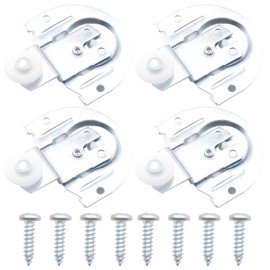 ZUDKSUY 4 Pack Sliding Wardrobe Door Hardware Set, Sliding Closet Door Roller Kit, Sliding Closet Door Hardware Set for a Wide Range of Sliding Door