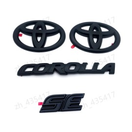 Toyota NEW Matte Black OVERLAY EMBLEM Fit 2020-2025 TOYOTA COROLLA SE PT948-02201-02