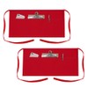 TOPTIE 2 Pack 3 Pockets Waitress Waist Apron, Restaurant Half