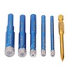 6PCS Brazed Dry Drill Bit Wear Resistant Vaccum Brazing Diamond
