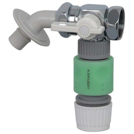 Kakudai 789-201 Branch Plug for Washing Machines, For Attaching Faucets, Easy Branching, For Washing Machines and Sprinkling,