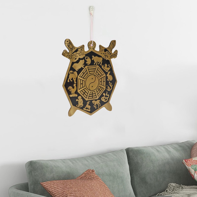 Bagua Mirror Strong Brass 12 Animal Signs Bring Auspiciousness Hermony