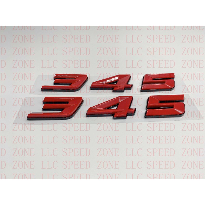 SPEED ZONE (2pc) 345 Badge Emblem For MOPAR HEMI Passenger
