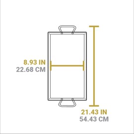 Lodge 18 Inch Pre-Seasoned Carbon Steel Griddle - Unparalleled Heat Retention - Use in the Oven, on a Gas Stove, on the Grill, or Over a Campfire - Black